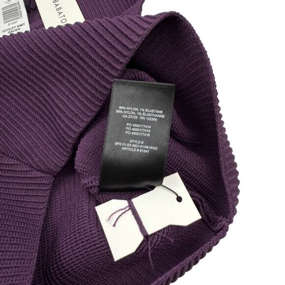 Aritzia Babaton Sculpt Knit Cropped Tank In Dewberry Purple Size 2XS - Picture 9 of 10